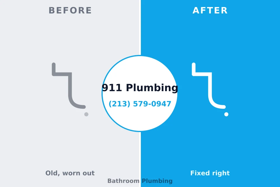 Before and after: plumbing repair Chesapeake Ranch Estates, MD